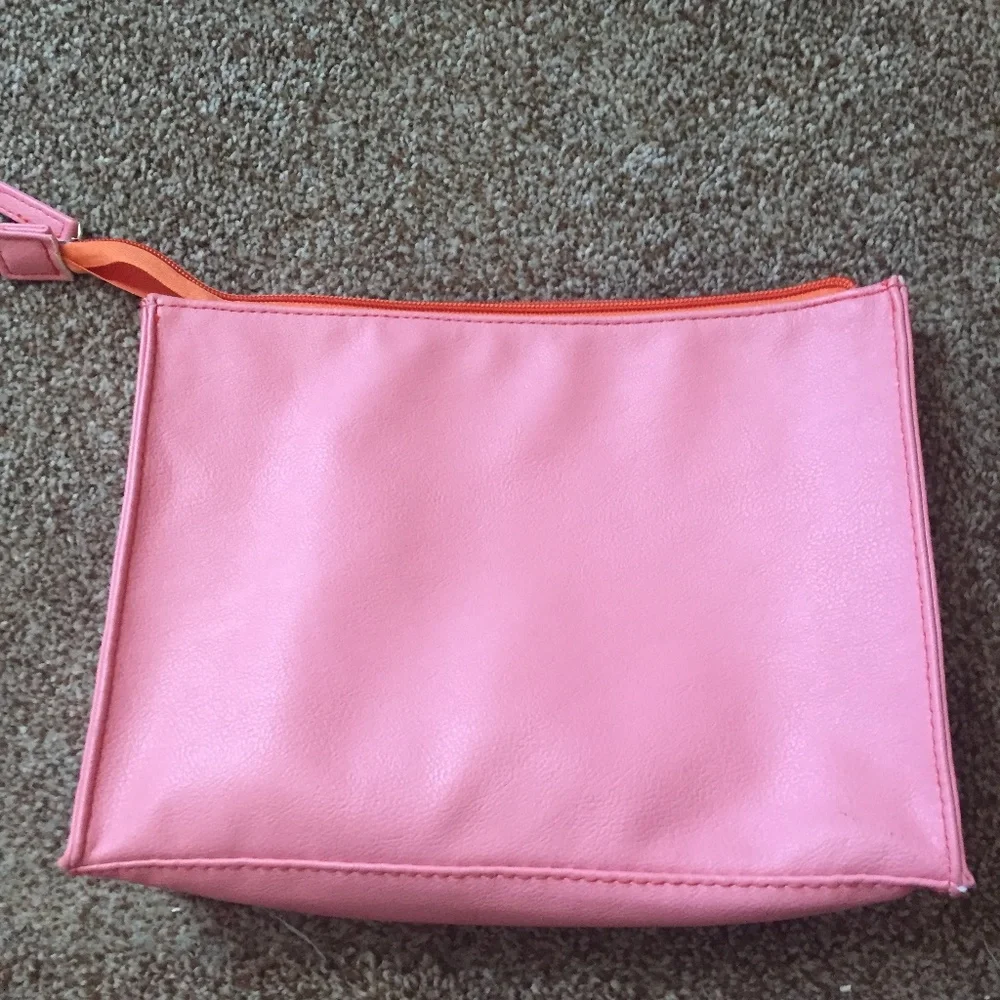 Rectangle tangerine make-up bag